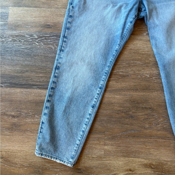 Good American THE WEEKENDER JEAN GGHNF235T Blue864 high rise loose leg sz 14/32 - Picture 5 of 11